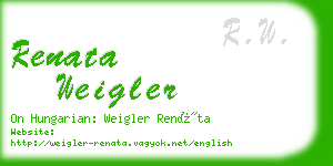 renata weigler business card